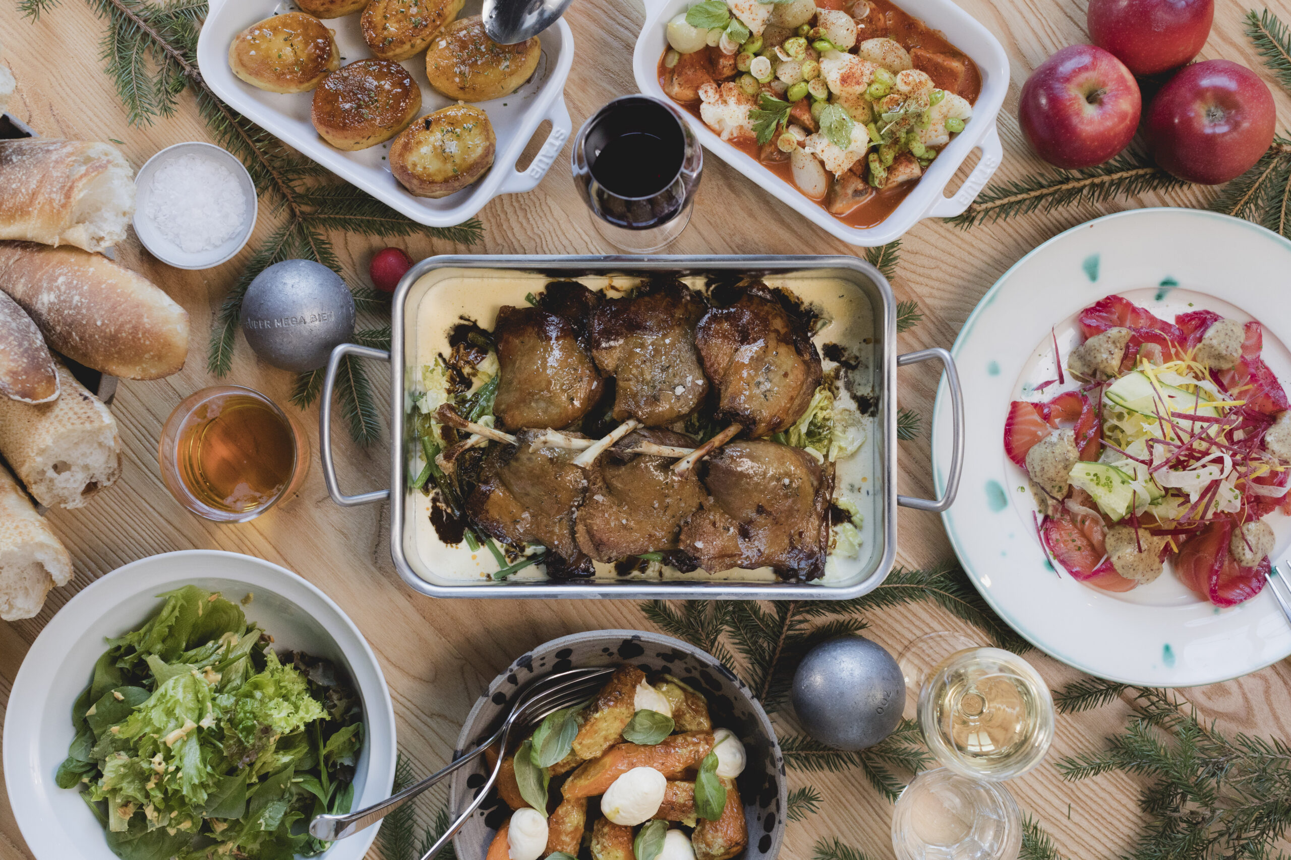 julbord på boulbaren