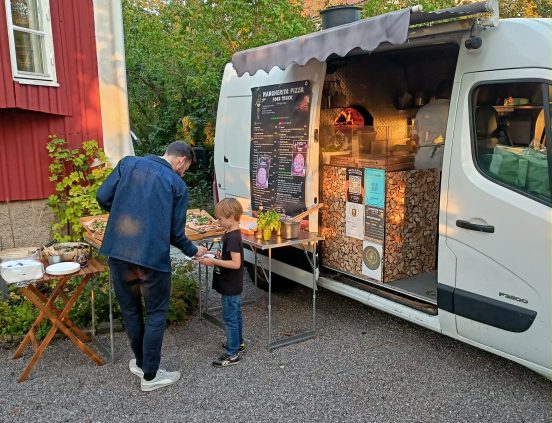 Margherita Pizza Food Truck Restaurang EventTjänster